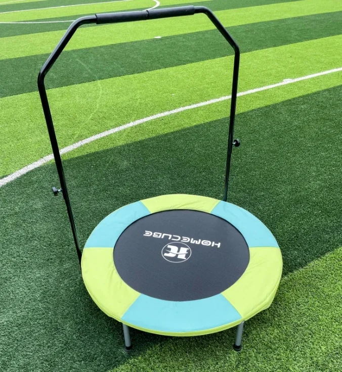 Indoor Exercise Rebounder Trampoline for Adults - Quiet & Safe with Cushioned Bounce