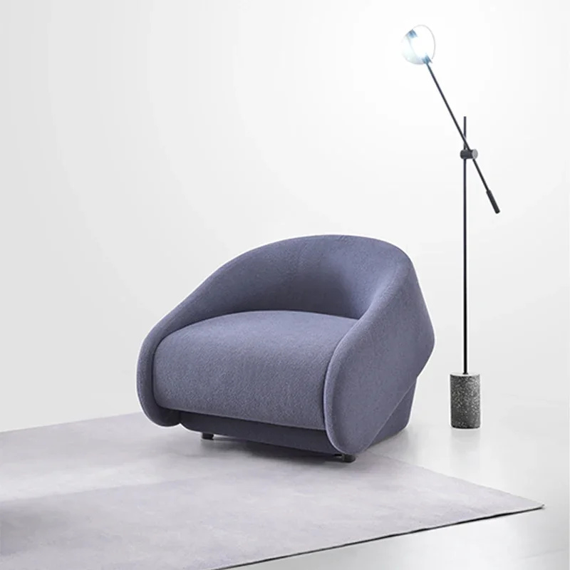 Nordic Single Sofa Bed - Foldable Armchair - Purple Fabric
