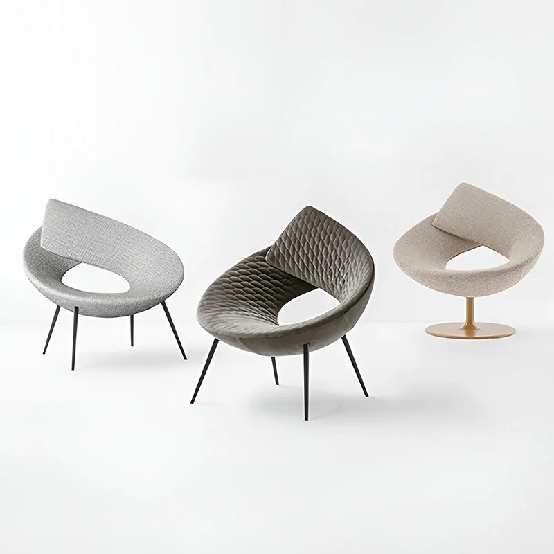 Nordic Design Golden Metal Leg Coffee Chair for Restaurants & Hotels - Customizable Accent Chair