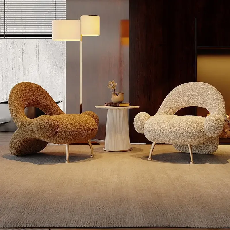 Stylish Single Velvet Sofa Chair for Living Room, Lounge, Vanity, or Bar