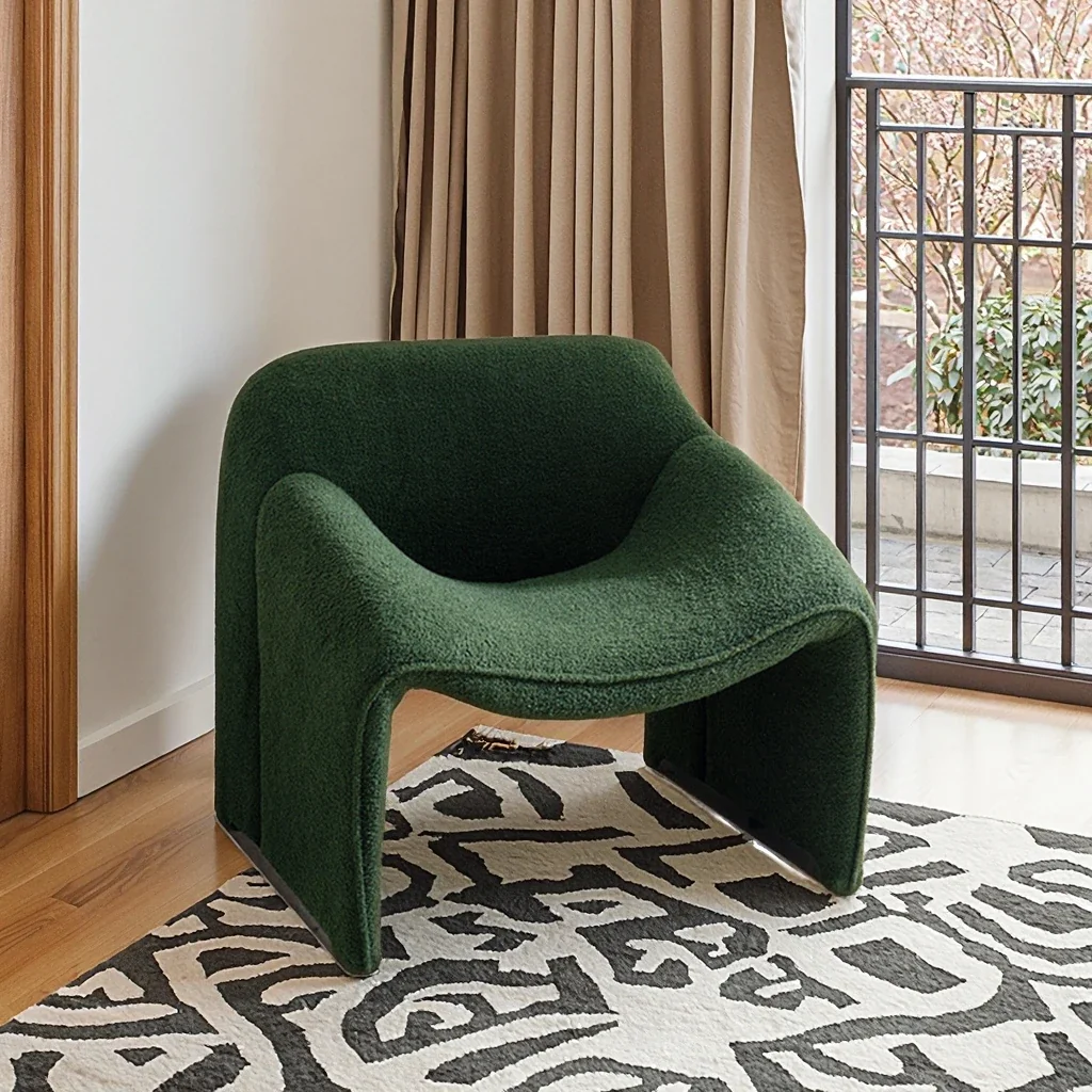 Modern Luxury Leisure Chair - Single Lazy Sofa for Living Room & Balcony