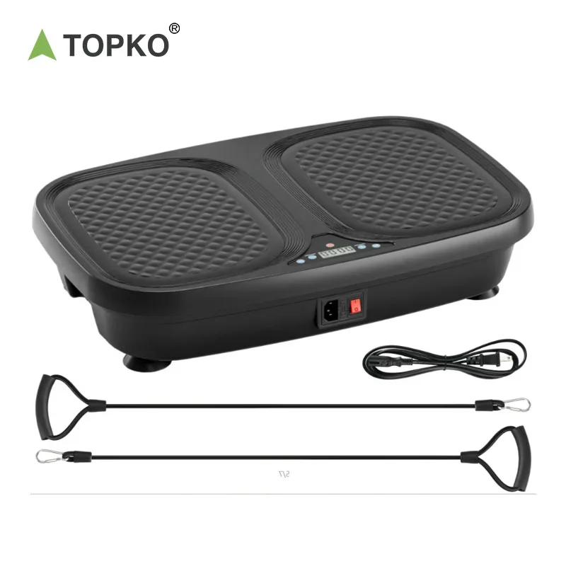 TOPKO Full-Body Vibrating Plate Fitness Machine - Indoor Exercise with High-Efficiency Vibration Platform
