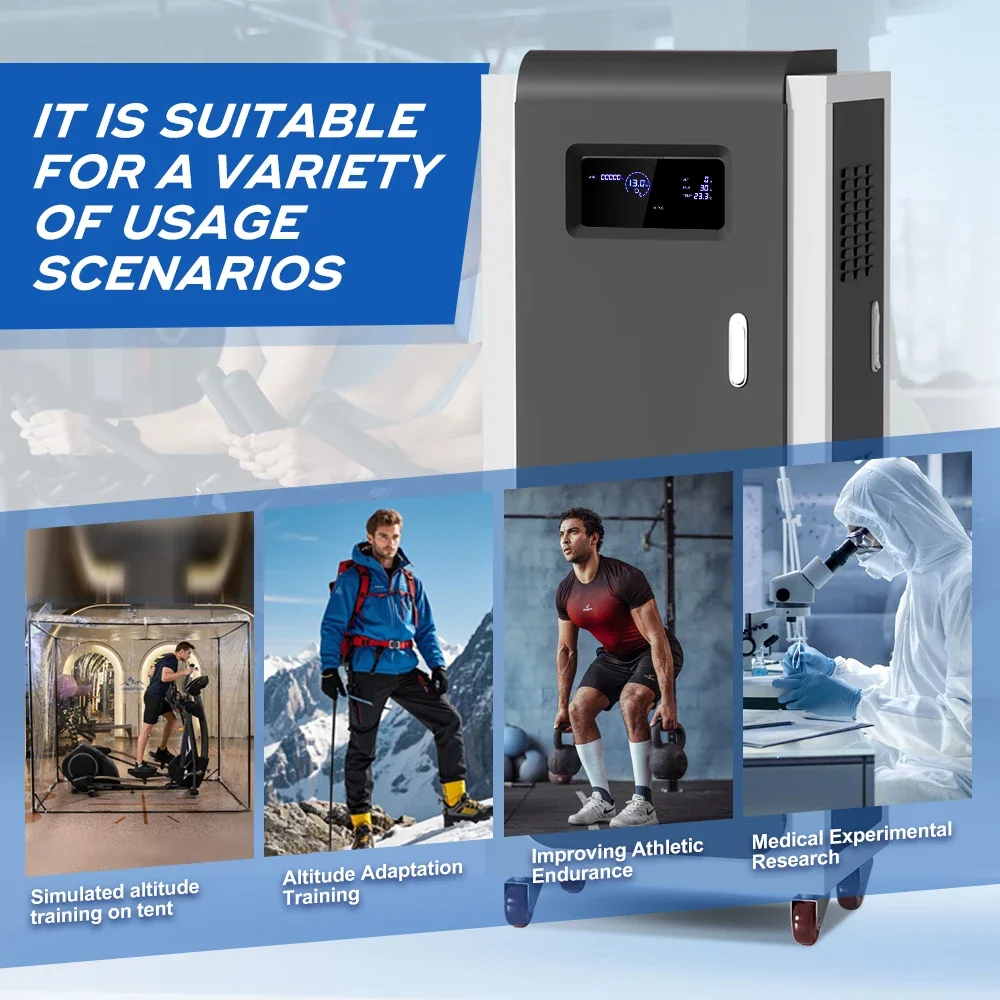 Altitude Training Generator with Breathing Mask Tube Connector and Expansion Bag