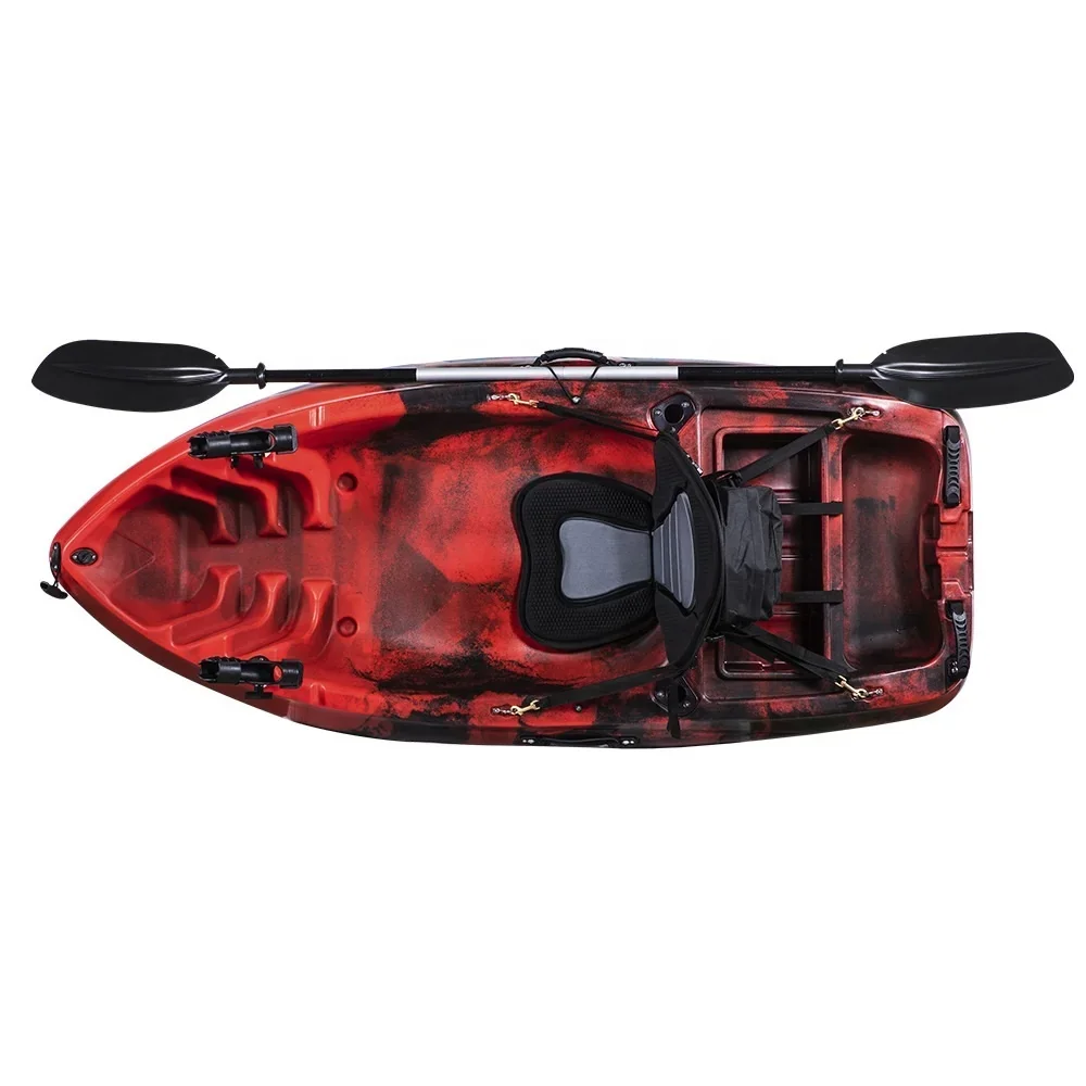 Single 2 Meter Plastic Fishing Kayak - Rotational Molding with Paddle
