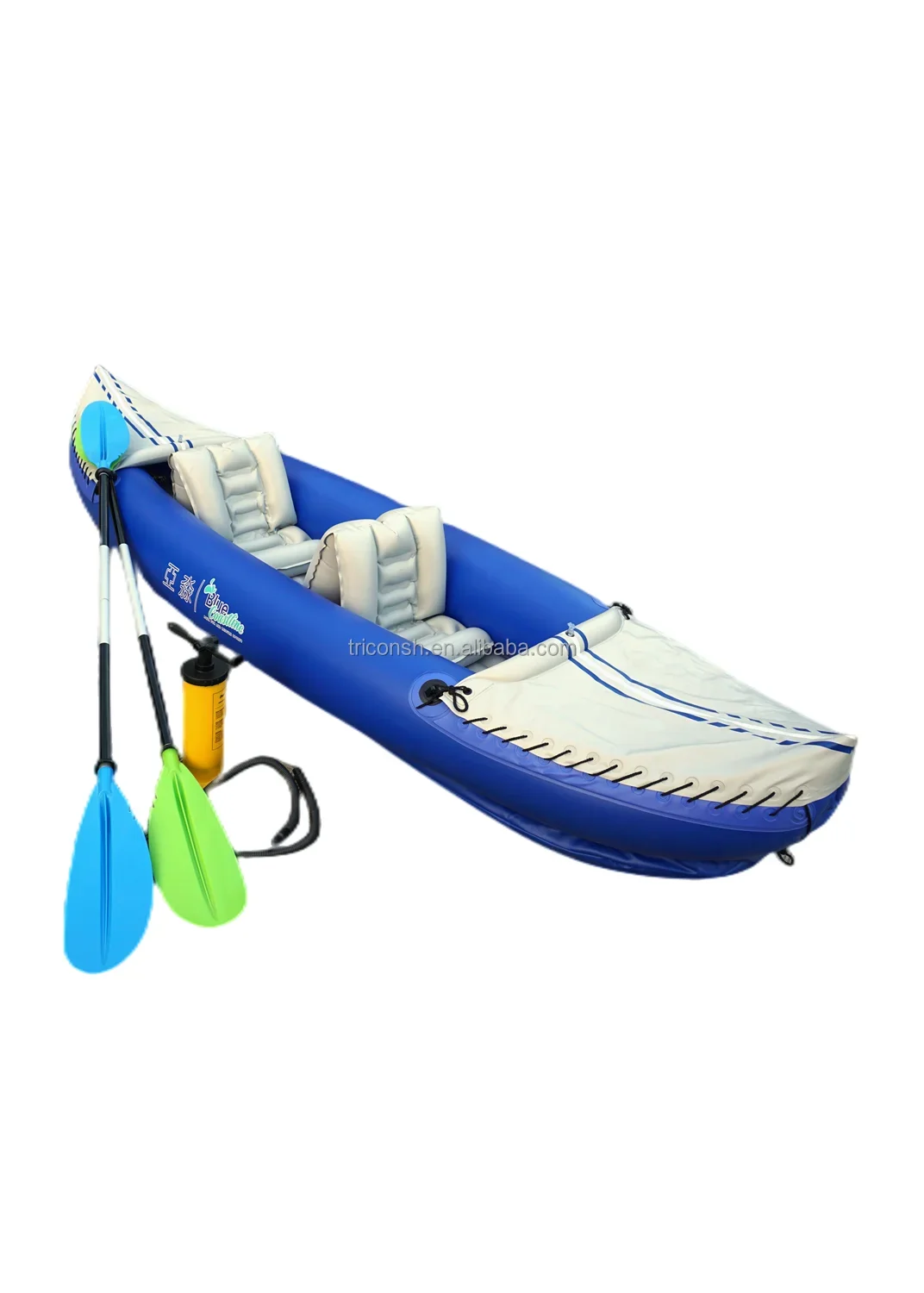 Professional Heavy-Duty One-Person PVC Inflatable Kayak - Great for Drifting