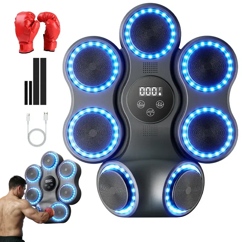Interactive Smart Rhythm Boxing Training Pad with Light & Music