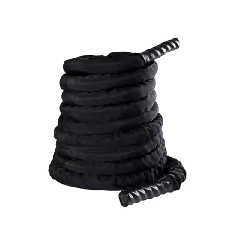 Heavy Duty Power Guided Battle Ropes with Optional Cloth for Cardio, Core Strength, Training & Sports Conditioning