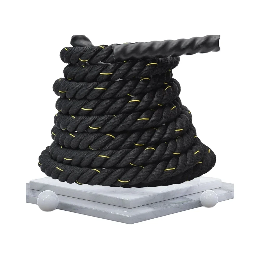 High-Quality Polyester Battle Rope for Aerobic and Home Workouts (Customizable Length)