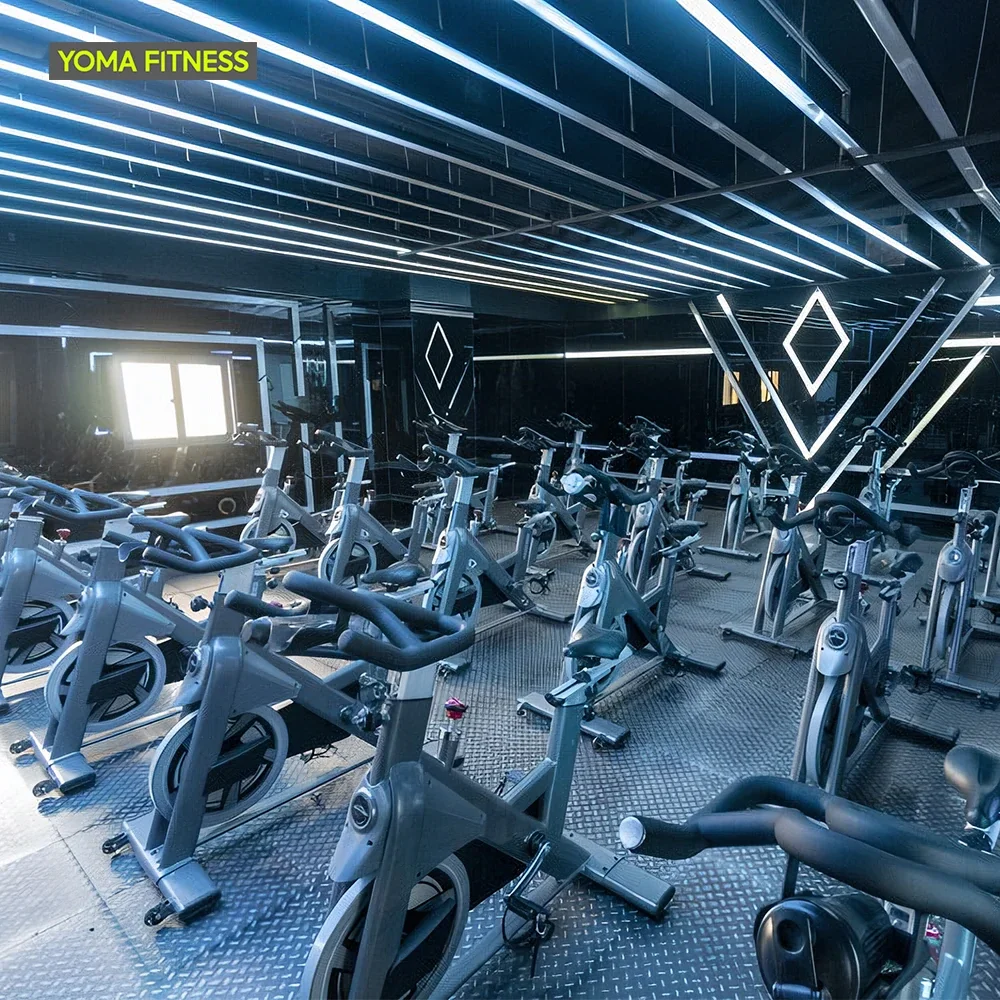 YOMA Fitness Guangzhou Indoor Cycling Package - Complete Spinning Bike Set for Trend-Focused Spin Studios and Home Gyms