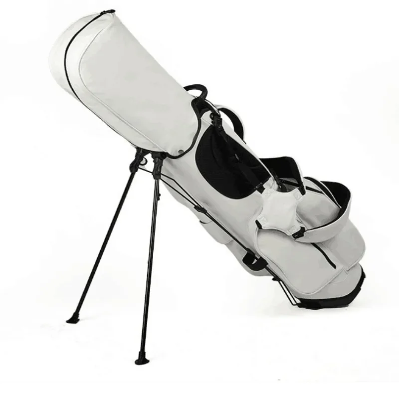 Custom Logo Lightweight Leather Golf Stand Bag (5-Way Access, Waterproof)