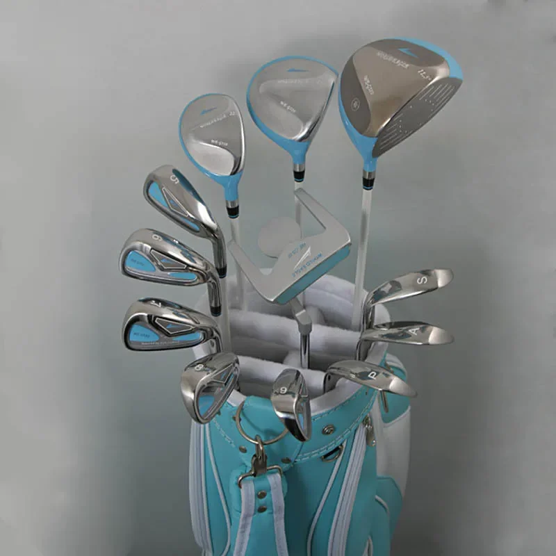 Custom Left-Handed Ladies' Golf Club Set (13 Rods) - Complete Driver Set with Rubber Grips