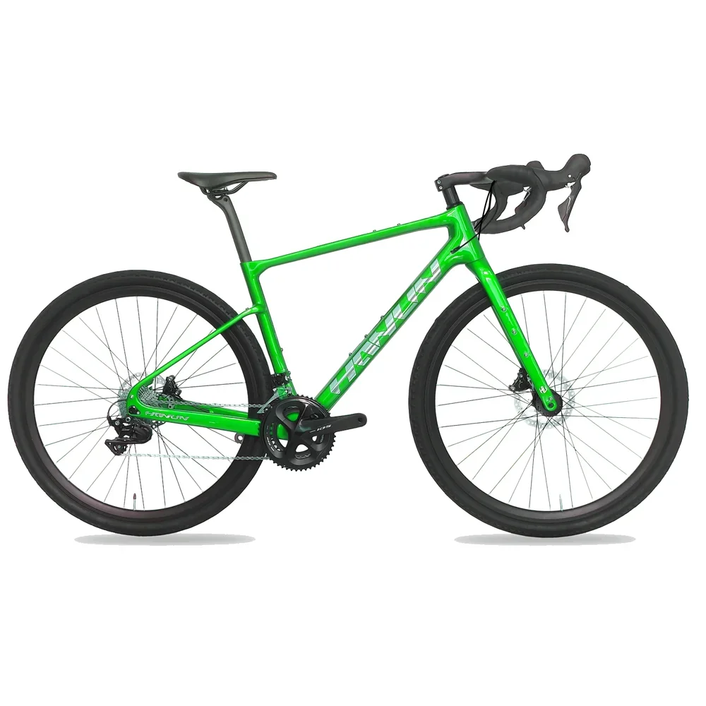 T700 Carbon Fiber Road/Gravel Bike with Customizable Frame