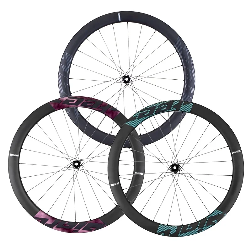 700C Road Bike Wheelset - T800 Carbon Fiber, 50mm Disc Brake Rim - Taiwan Made