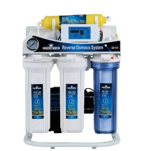Under Sink Reverse Osmosis Drinking Water Purifier Alkaline Detox Filter System (5/6/7/8 Stages) Home RO Water Machine