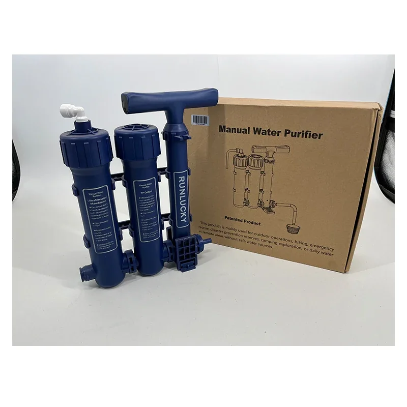 Portable Manual Water Purifier - High Precision Filter for Clean Drinking Water